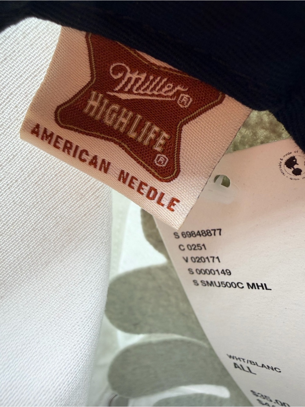American Needle Miller High Life White Baseball Cap - Picture 4 of 5